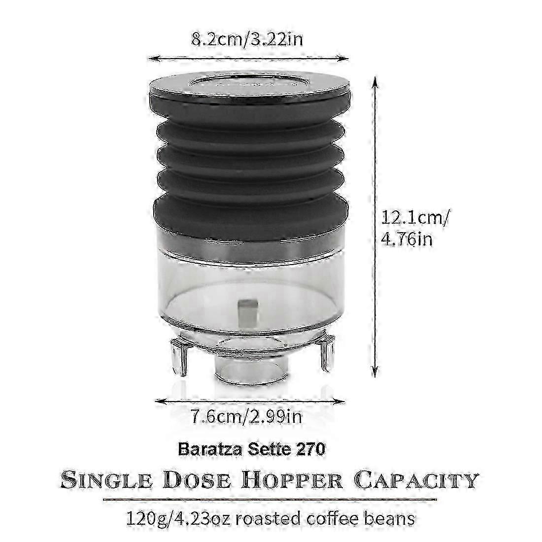 Coffee Beans Grinder Single Dose Hopper For Baratza Sett 270/30 Silicone Bellows With PC Base Grinder Bin Blowing Clean Tool