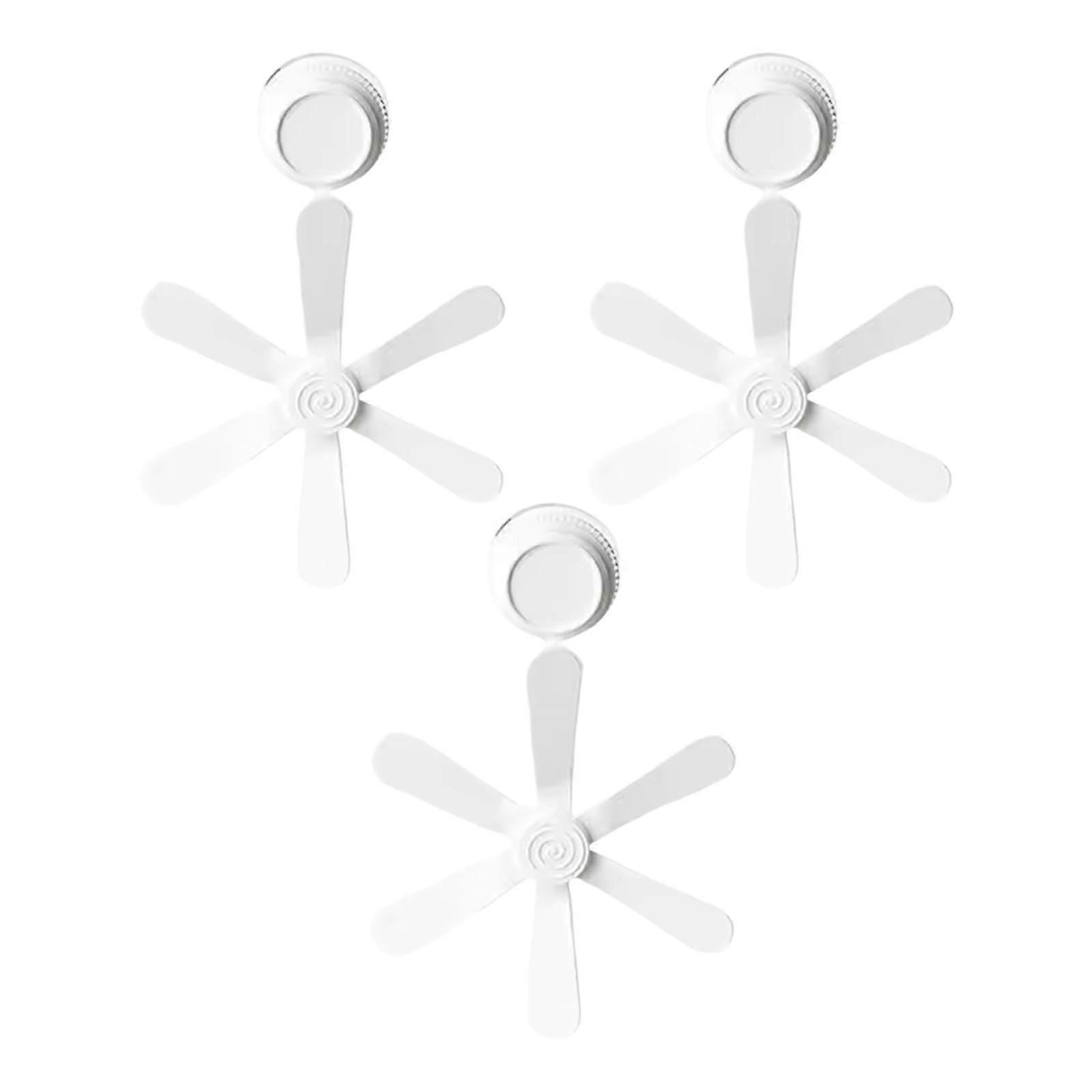 3PCS Adjustable Air Conditioning Windshield Baffle Airflows Guide Fan Suitable for Comfortable and Controlled Air Supply  White