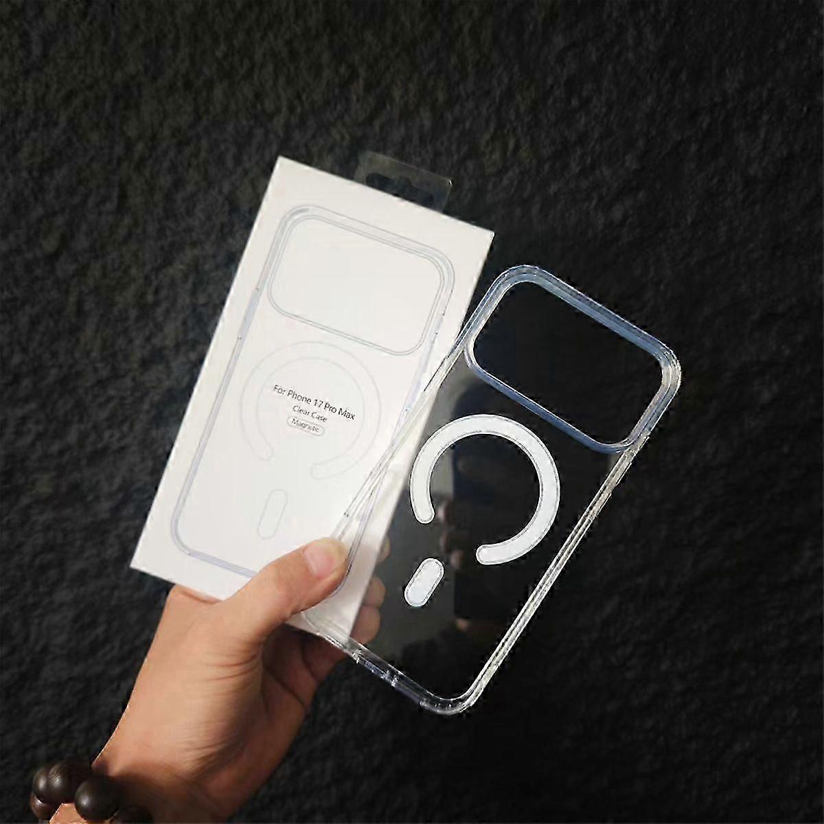 Magne Transparent Phone Case for iPhone 17/17 Pro Max with Box