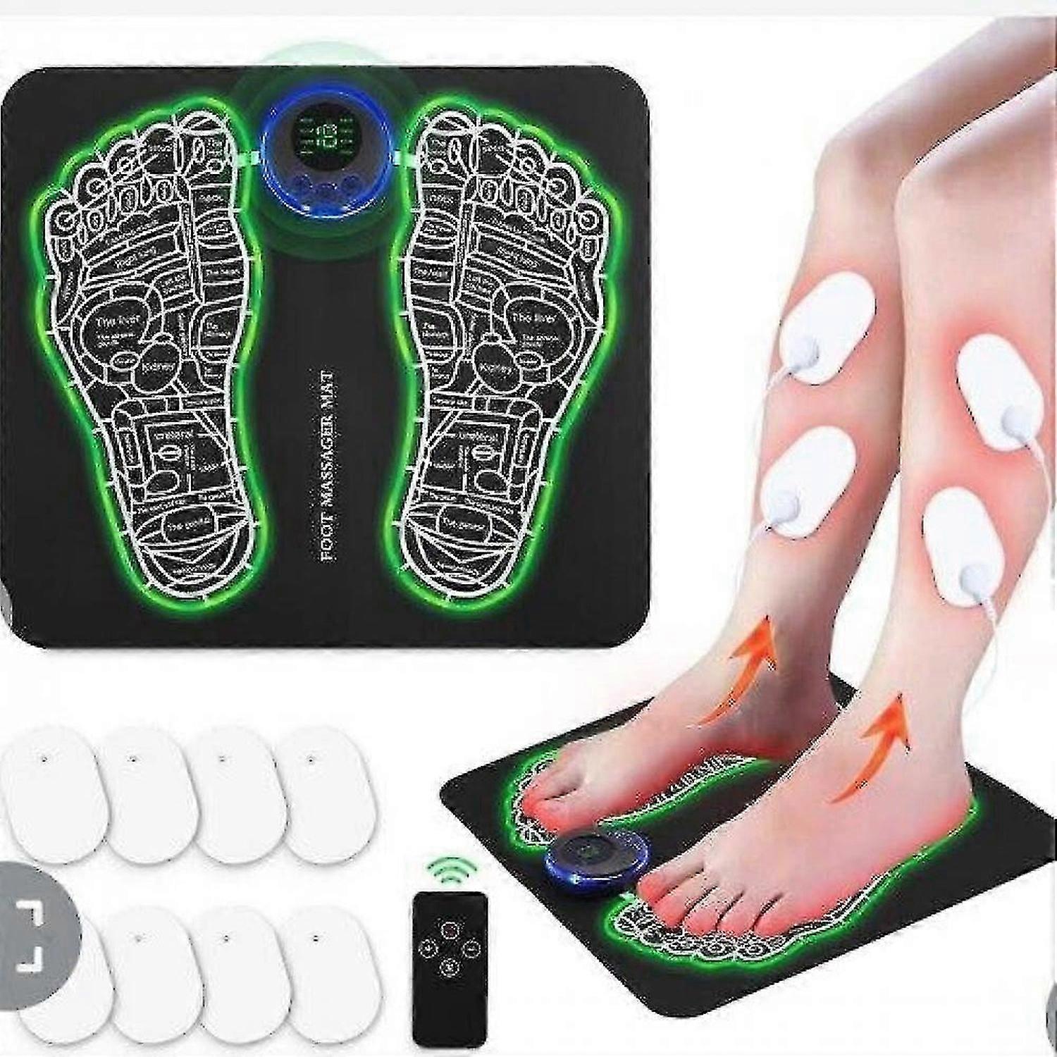 Ems Foot Massager Mat For Neuropathy-foot Stimulator Massager With Remote Con..._xnsa