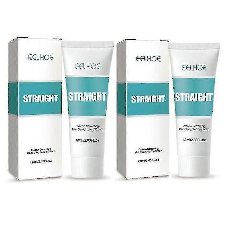 2pcs Eelhoe קרם החלקת שיער מתקן חלבון חלק 60ml -8402449464979
