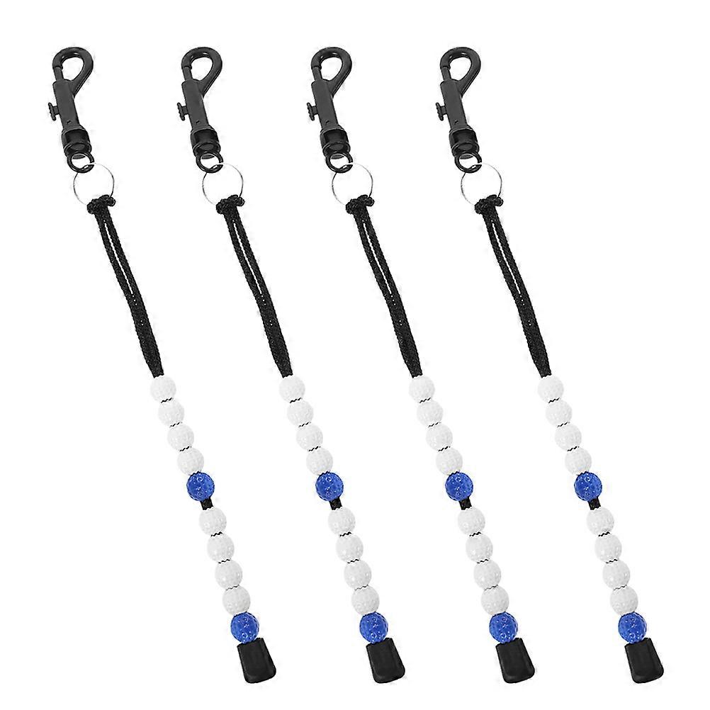 Handheld Golf Score Counter Tool with Beads for Outdoor Use 4Pcs