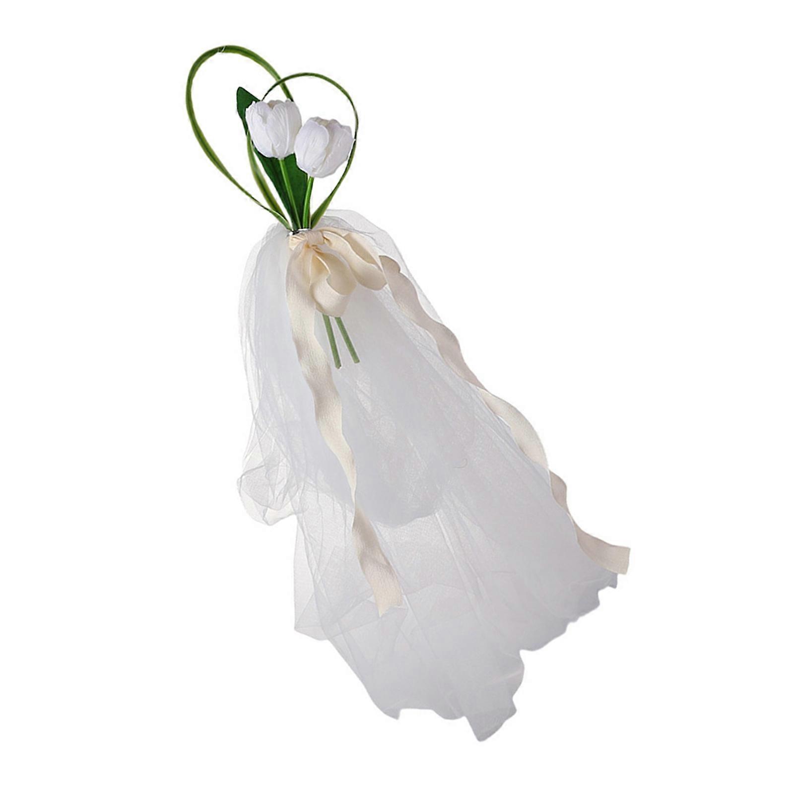 Unique Chair Back Artificial Flowers for Adding Color to Wedding Venues Embellishments for Setup Photo Props Multicolor