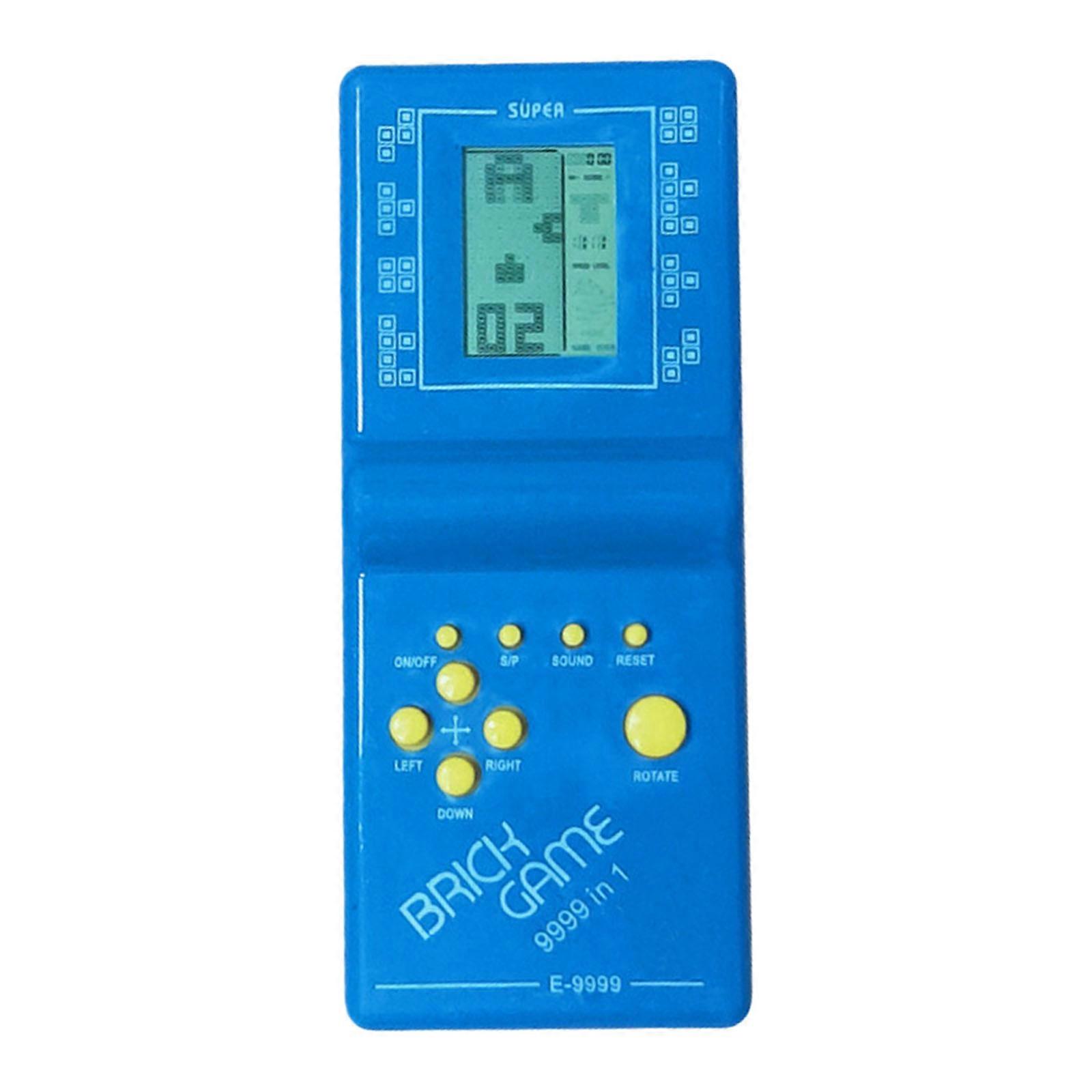 Handheld Electronic Puzzle Game Device Lightweight Strong Designs Classical Block Consoles Long Play time For Family Fun Multicolor
