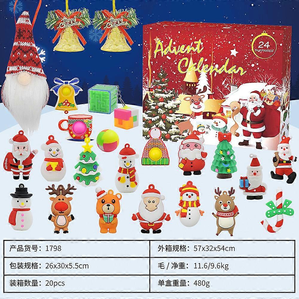 Christmas Countdown  24 Advent Calendar, Blind Boxy768