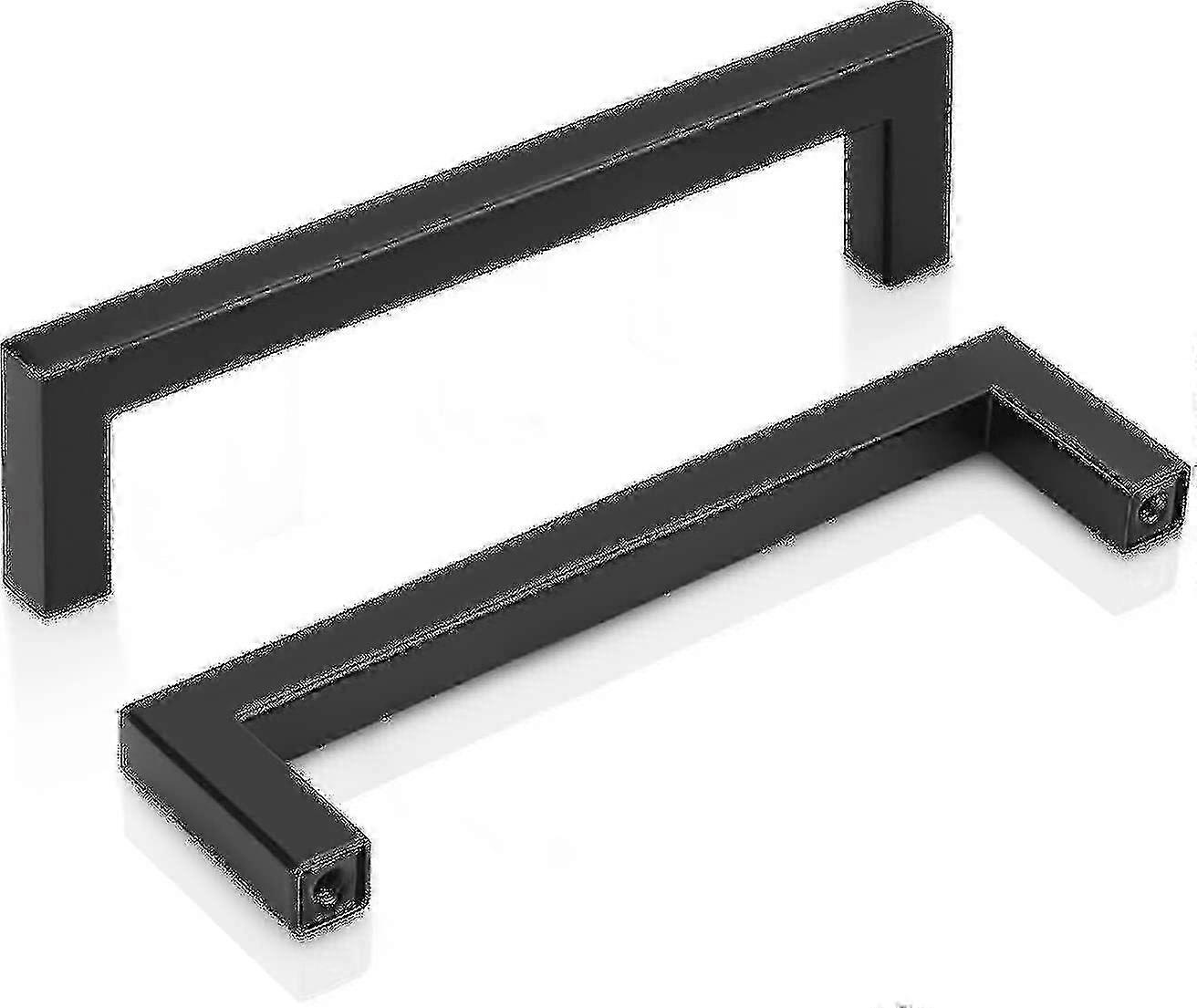Flat Black Kitchen Cabinet Handles 20 Pack 160mm Hole Centre