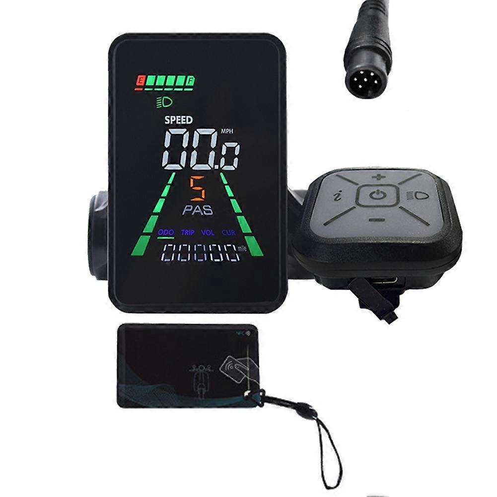 L5 Mountainbike-E-Bike NFC LCD-Display 24V/36V/48V/60V UART Typ C Elektroroller LCD-Display NFC-Tachometer 6-polig