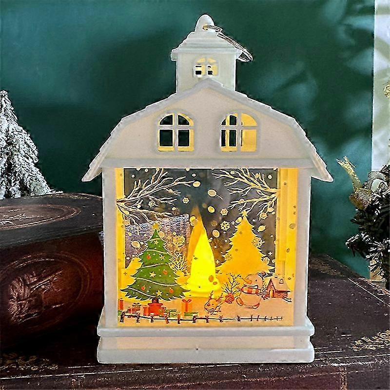 Candle Holder for Xmas Decor with Snow Globe and Lantern Set