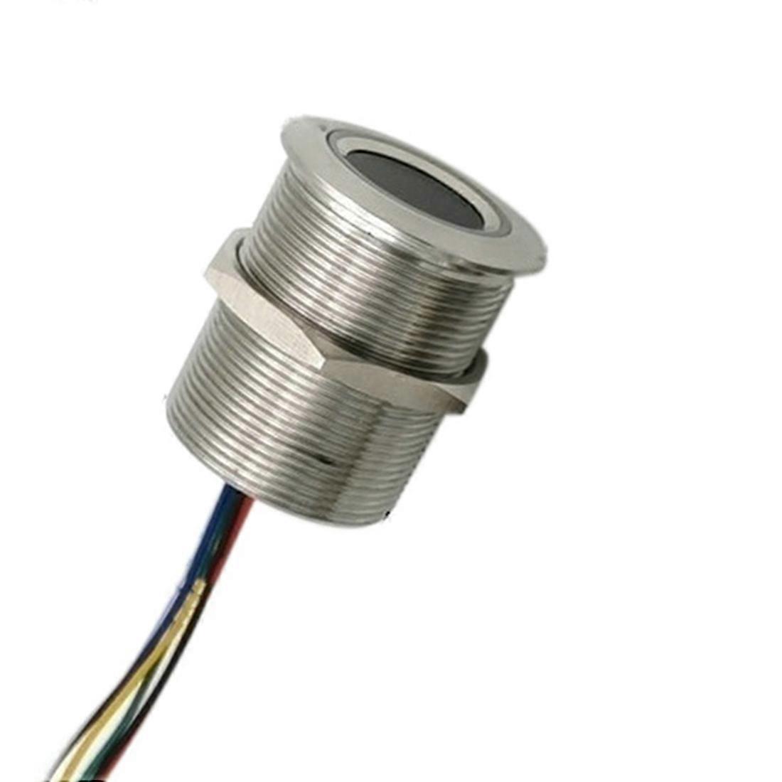 R503 Circular Round RGB Ring Indicator LED Control DC3.3V MX1.0-6Pin Capacitive Fingerprint Module Sensor Scanner, 32Mm