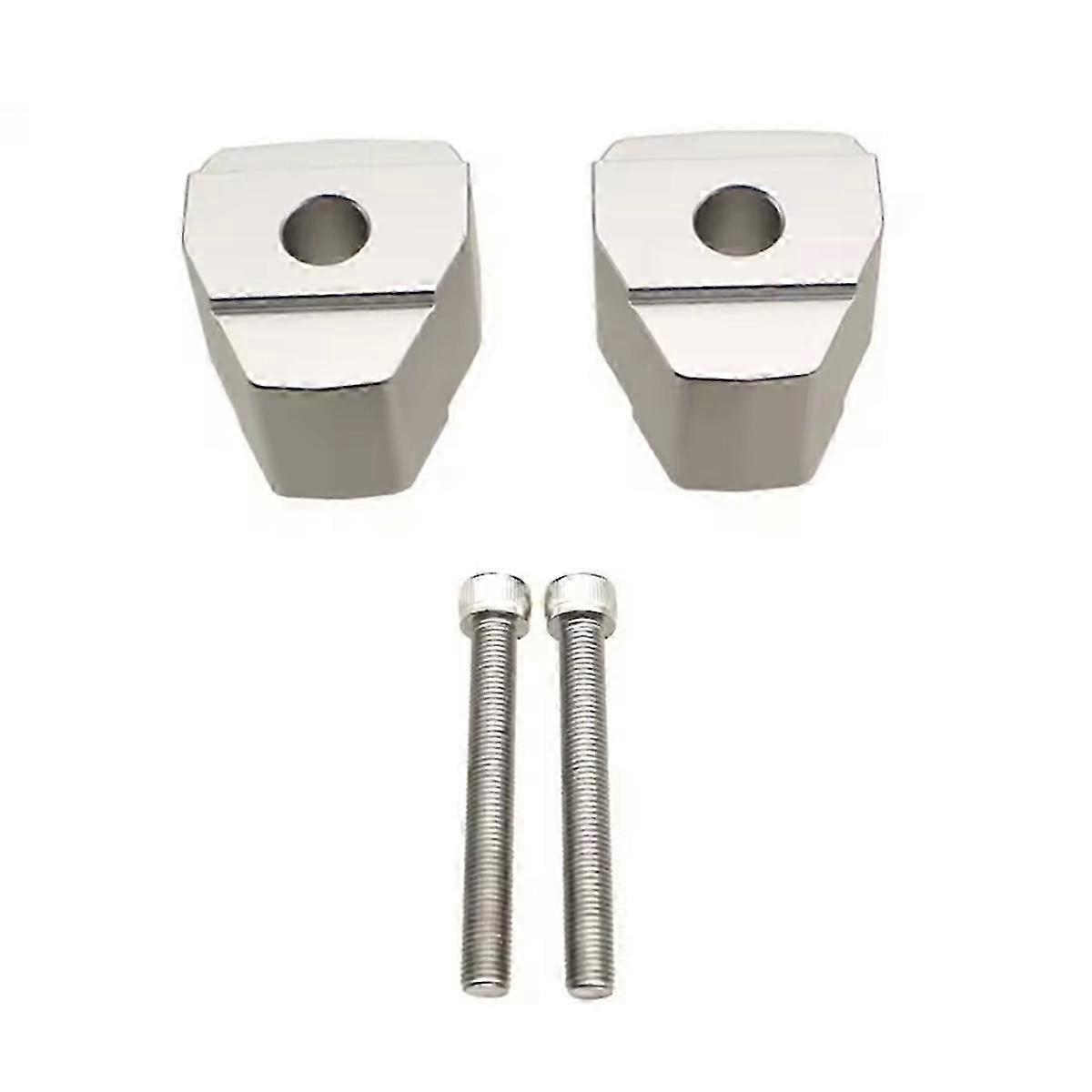 Motorcycle Handlebar Risers Handle Bar Clamp Etend for Silver