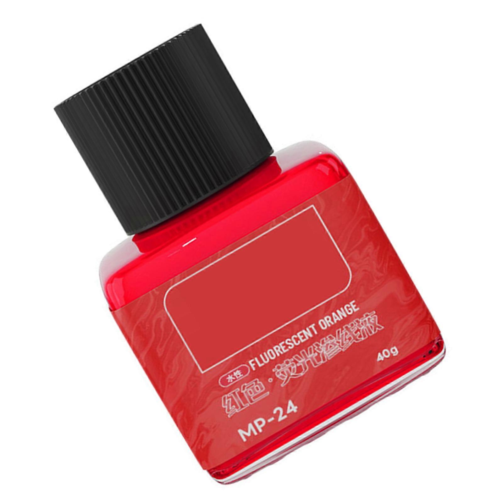 40ML Night Glow Fluorescent Liquid Easy to Apply on Multiple Surfaces Designers Glow Paint for Creative Use  Red