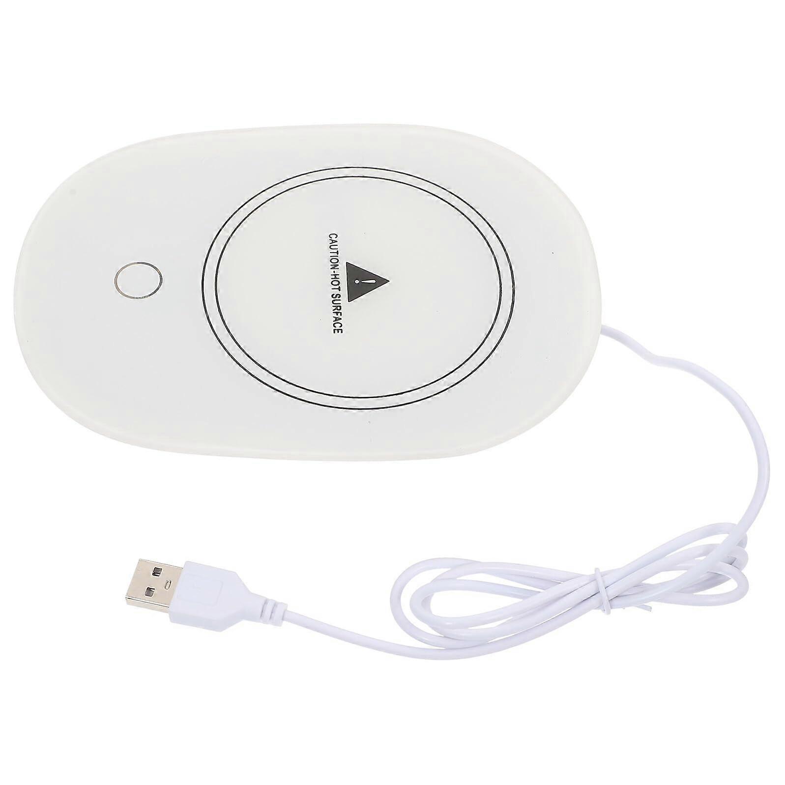 Coffee Mug Warmer with Digital Temperature Display, USB Powered Constant Heating for Desk, Office and Home