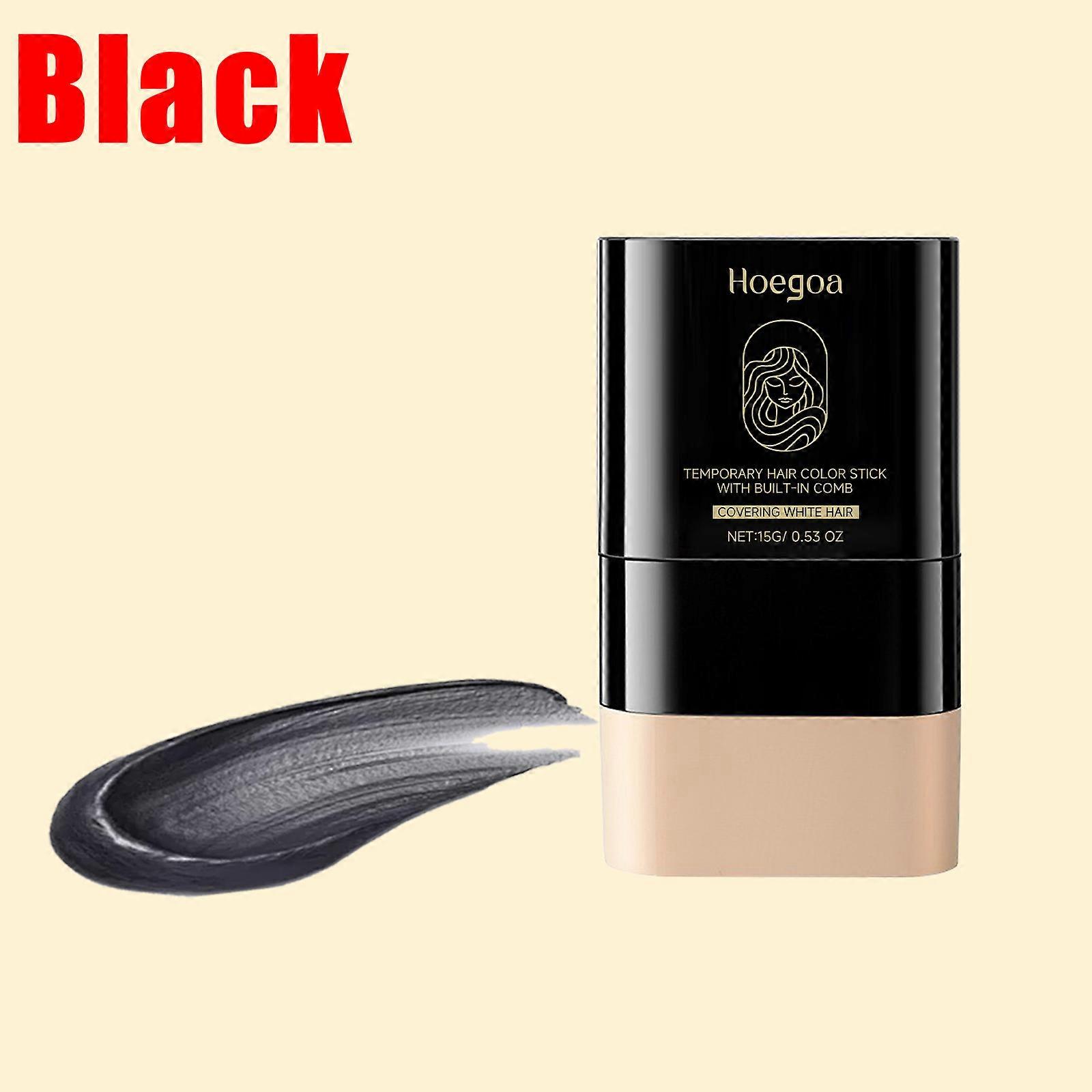 3-Color Quick Touch-Up Hair Stick Beard Color Stick Portable Temporary Quick Coverage Hair Pen Instant Dye Stick Comb