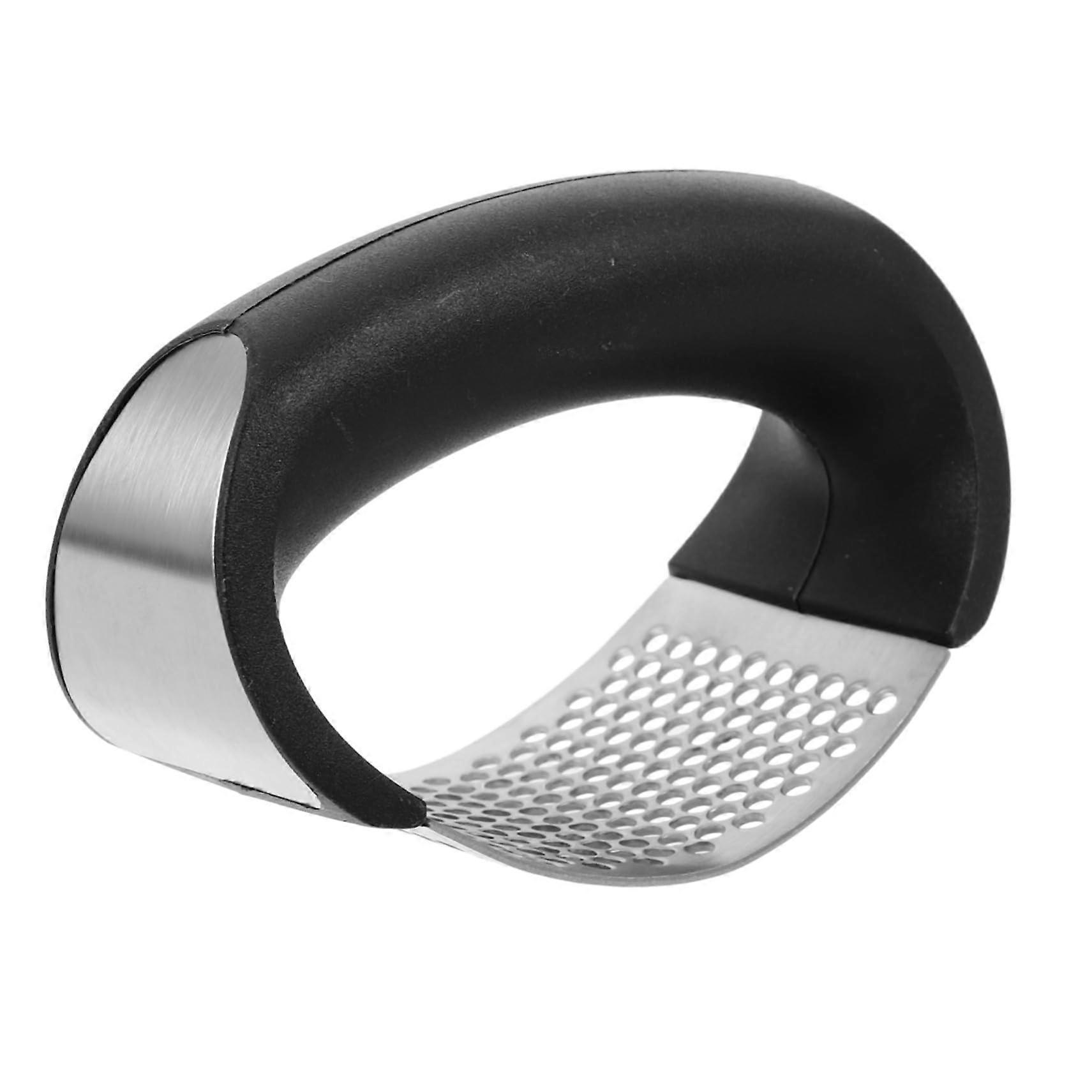 Stainless Steel Garlic Press and Crusher with Ergonomic Handle for Easy Kitchen Mincing