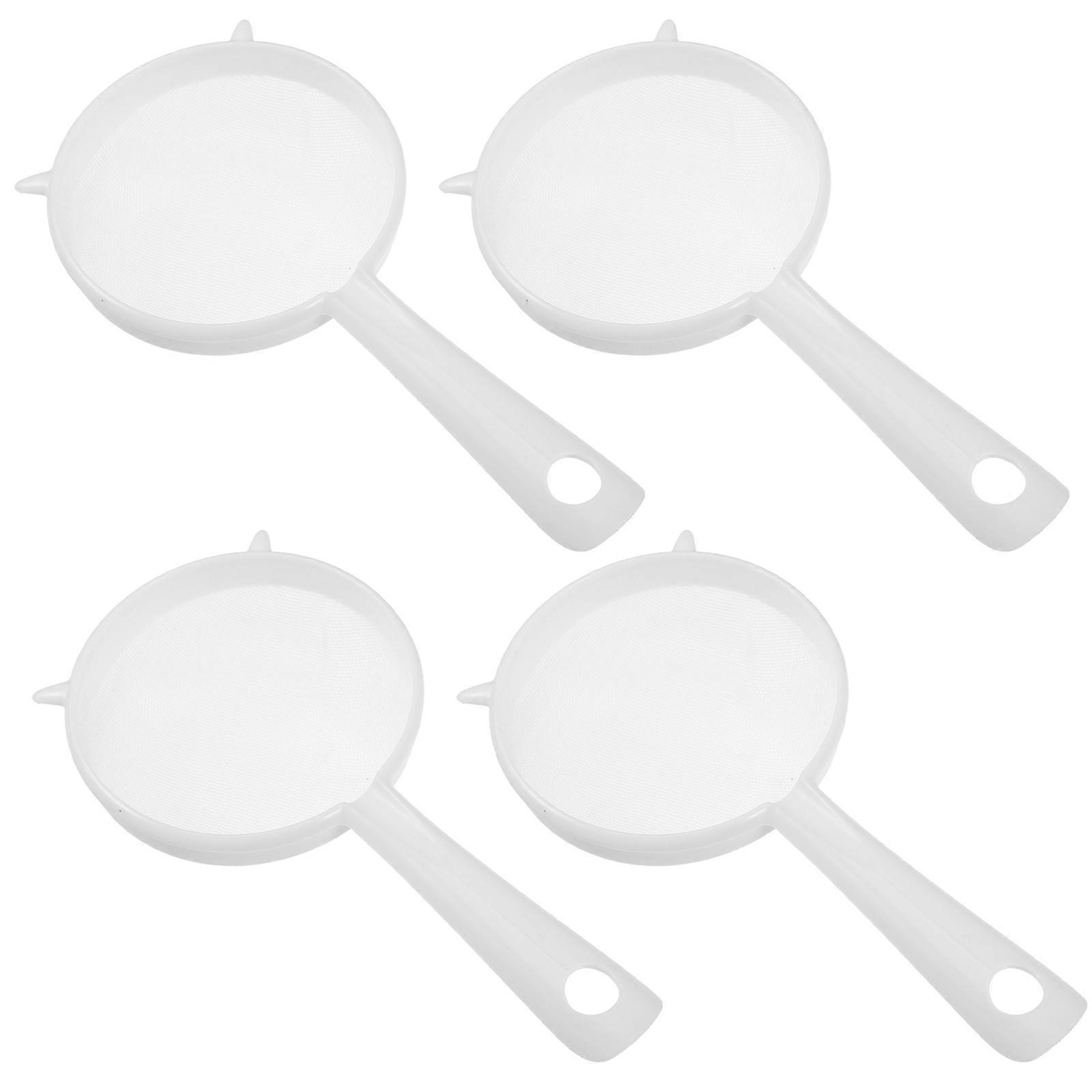 Plastic Juice Filter Fine Mesh Strainer for Kitchen Use 4Pcs