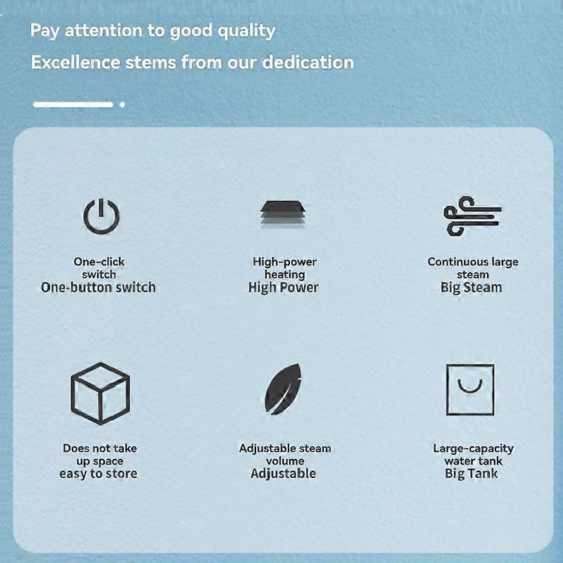 Compact Handheld Garment Steamer for Travel