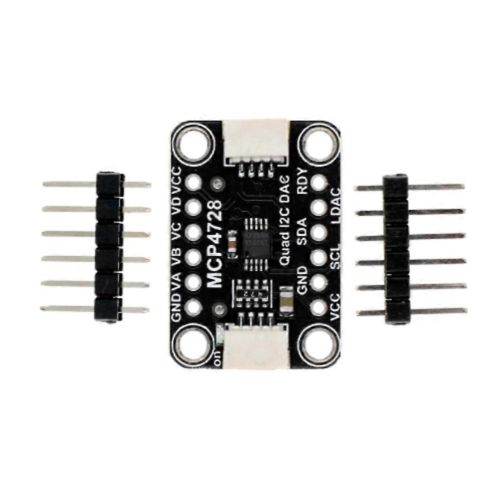 MCP4728 Quad DAC Output Sensor Module with EEPROM Module Compatible with STEMMA QT Qwiic