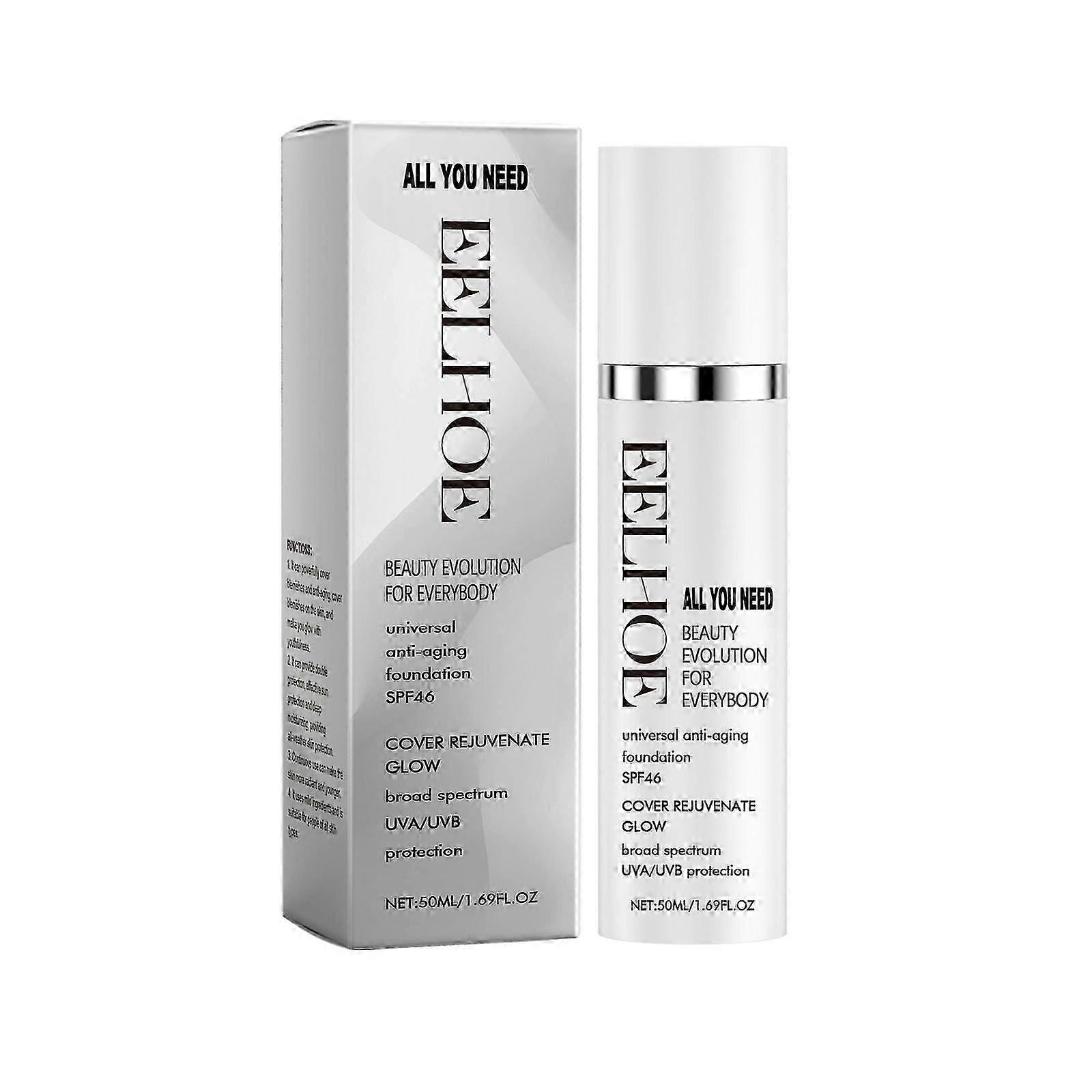 Hydrating SPF Liquid Foundation with Vitamin E  Hyaluronic Acid  Flawless, LongLasting Coverage