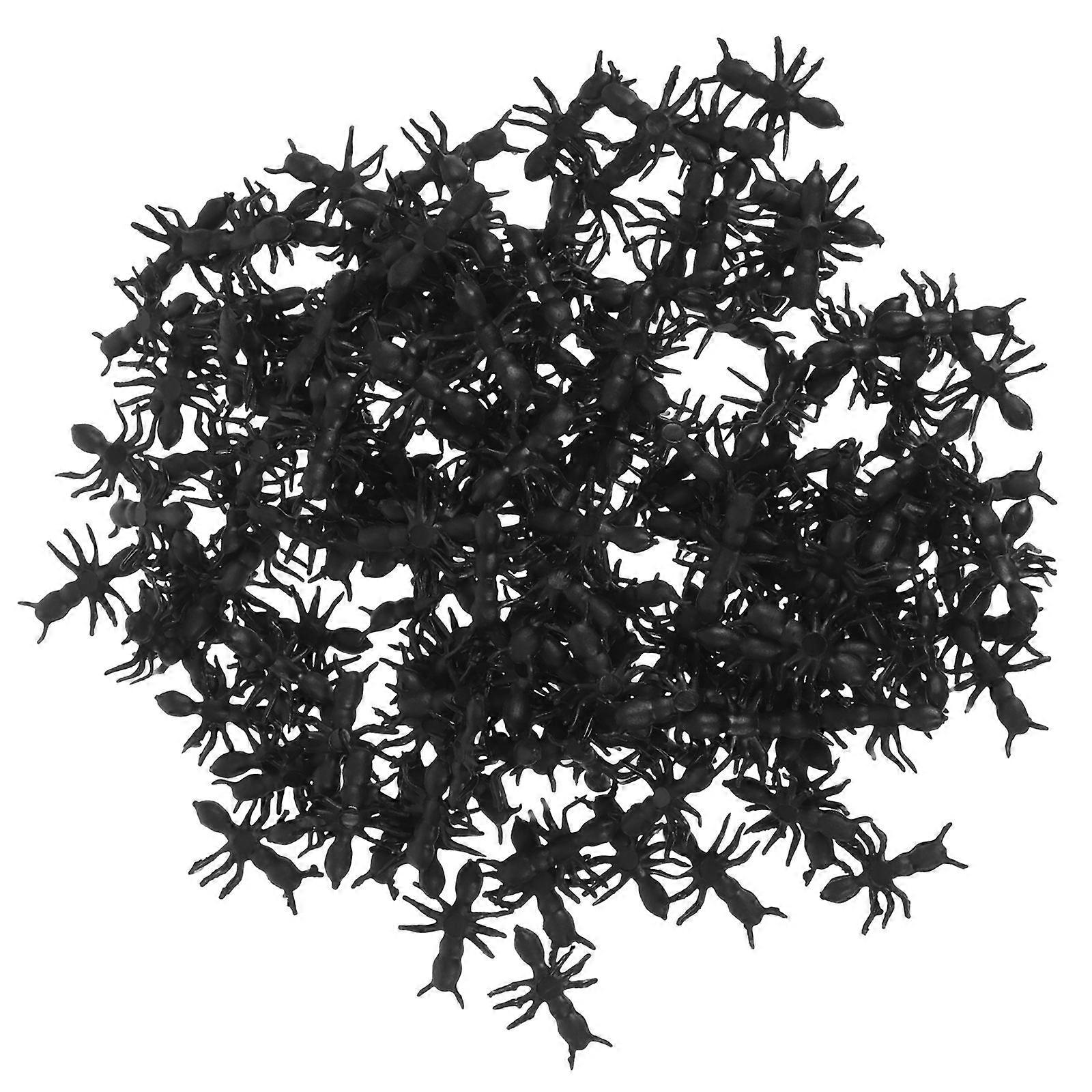 200 قطعة محاكاة نماذج النمل البلاستيكية مكتب النمل منحوتات محاكاة النمل الزينة