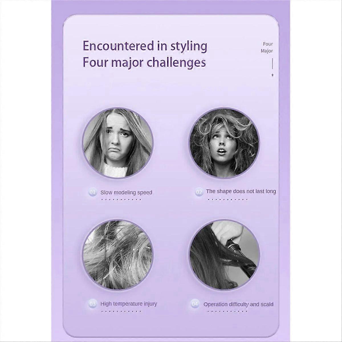 Mini Hair Professional Quick Heated Electric   Comb Straightener-C