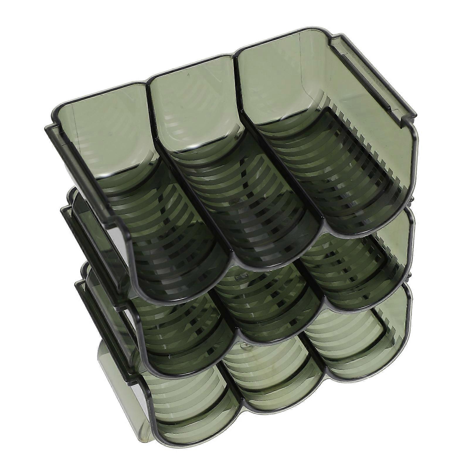 Lipstick Storage Box Delicate Lipstick Rack for Storage 2Sets Green