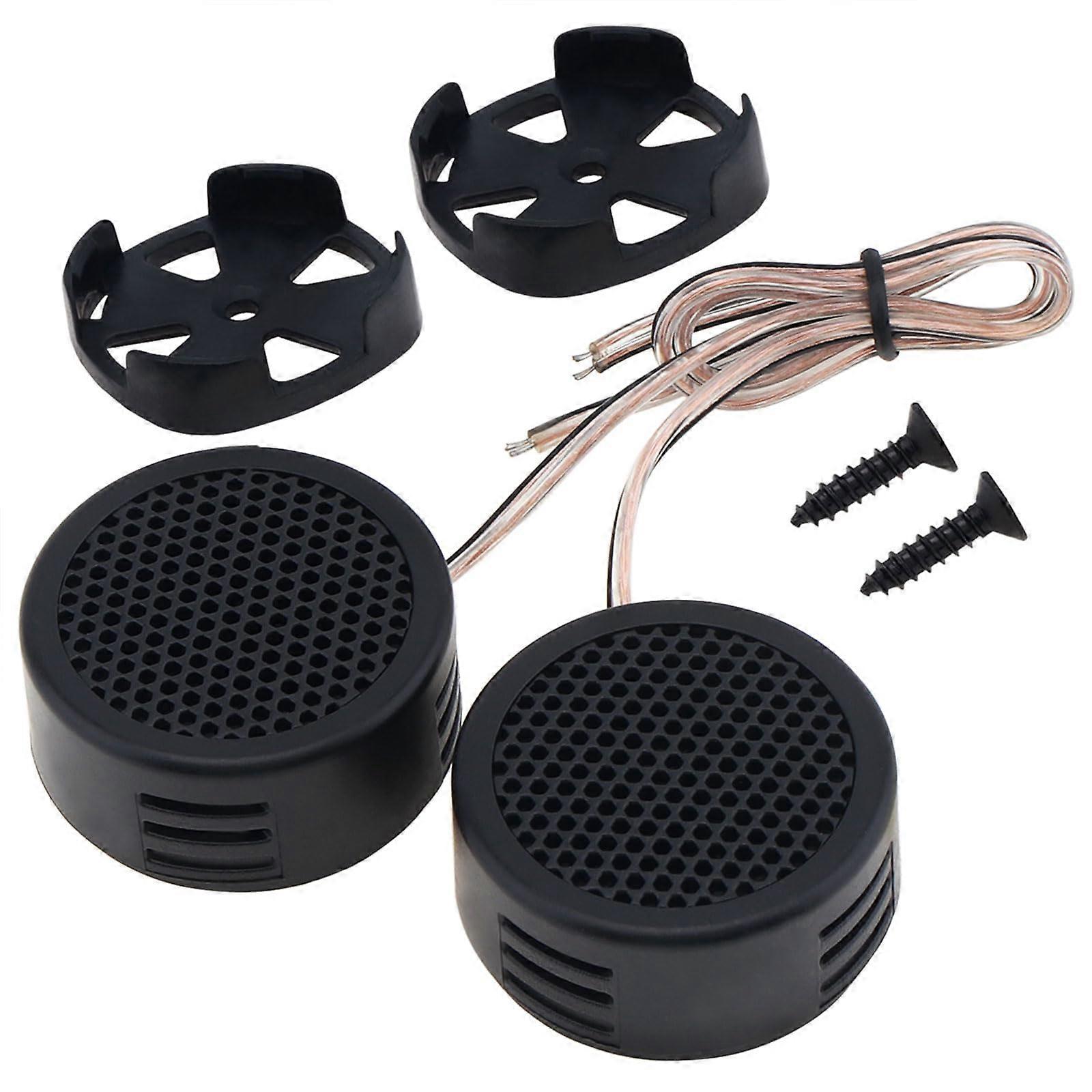 2pcs 500W Car Tweeter Speakers  Efficiency Mini Dome Universal Fit Durable ABS Shell