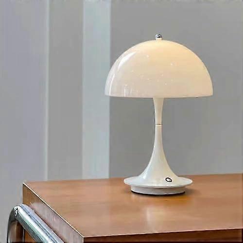 Rechargeable Desk Lamp with Touch Control Dimming, 360° Adjustable Lighting, Pen Holder, 3 Color Modes