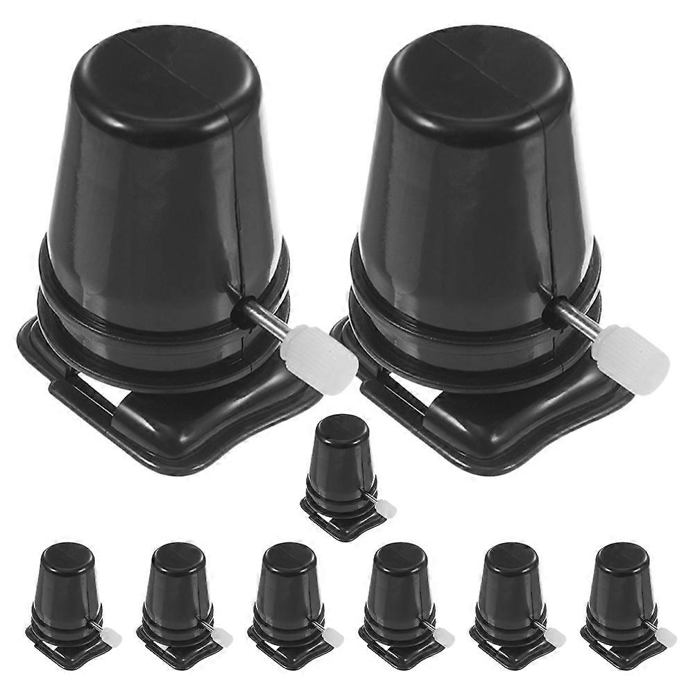Black Plastic Movement Parts for Windup Robot Replacement 9Pcs Kit