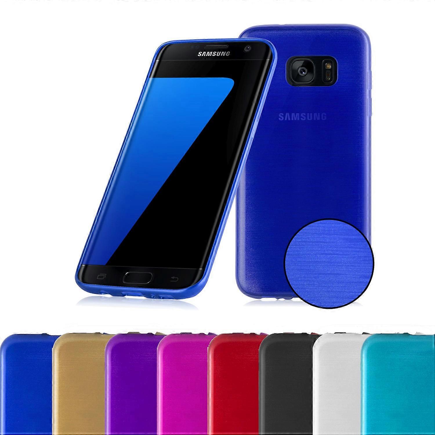 Samsung Galaxy S7 EDGE Protective Case TPU Case - Brushed Design