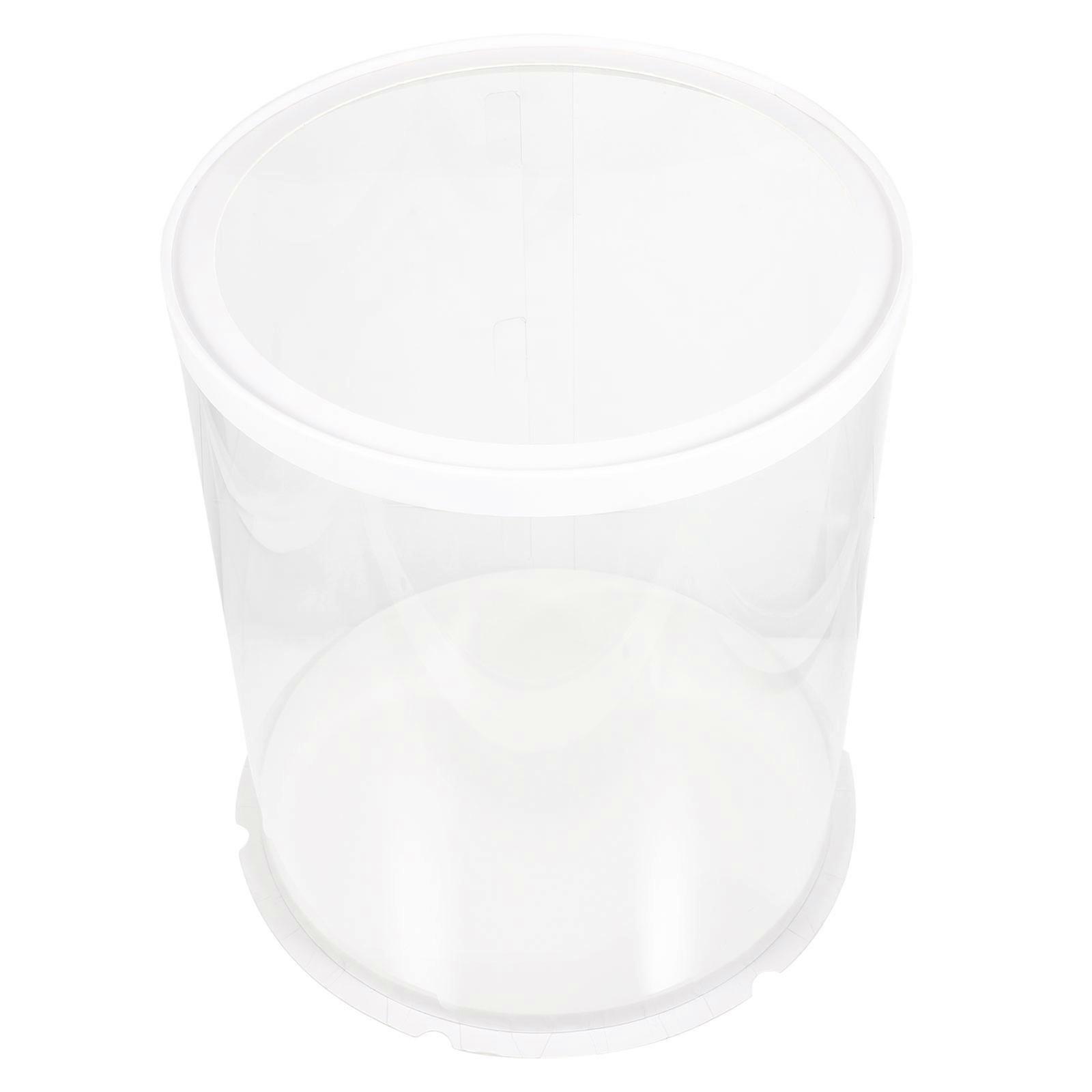 Round Cake Carrier Stable Structure PVC Material 32X32X30CM 5Pack