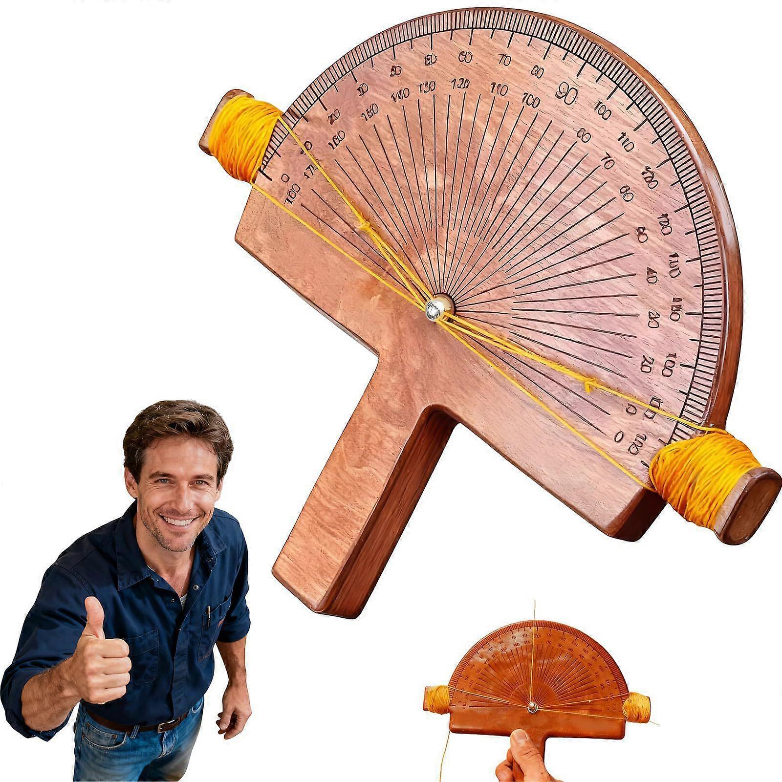 Precision Angle Finder Wooden Precision Angle Detector Handcrafted Angle Tool