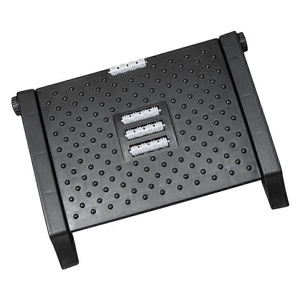 Black Adjustable Footstool for Pedicure Use with 2Pcs Pedicure Stool