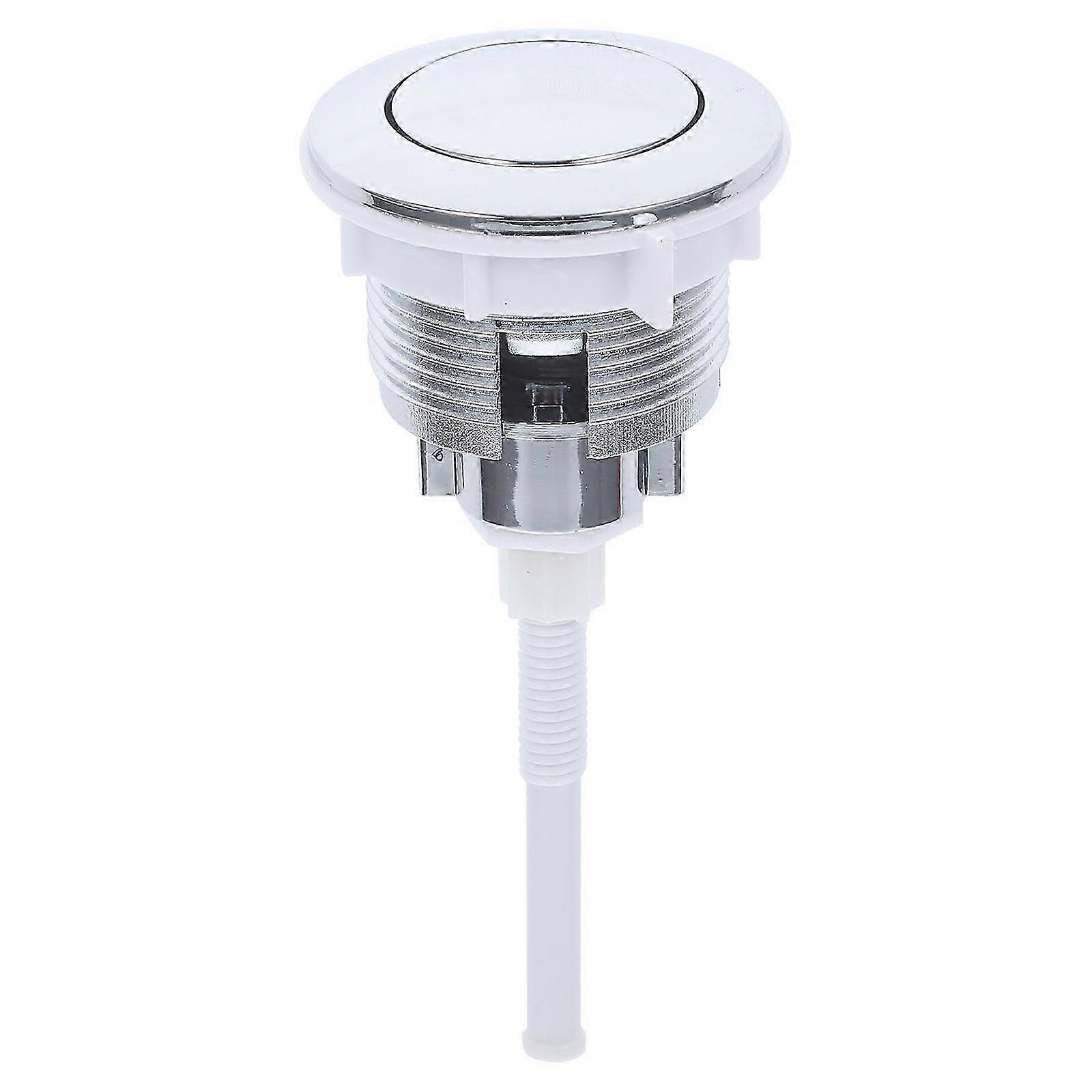 Toilet Water Tank Button Electroplating Single-button Toilet Flush Valve