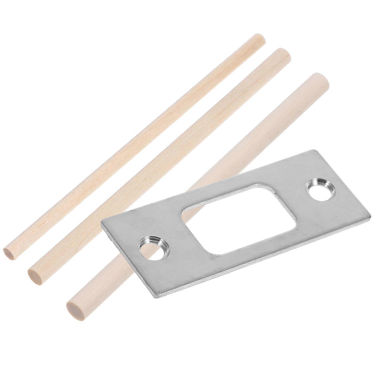 Door Latch Plate Deadbolt Strike Plate for Replacement 1Set Assorted Color