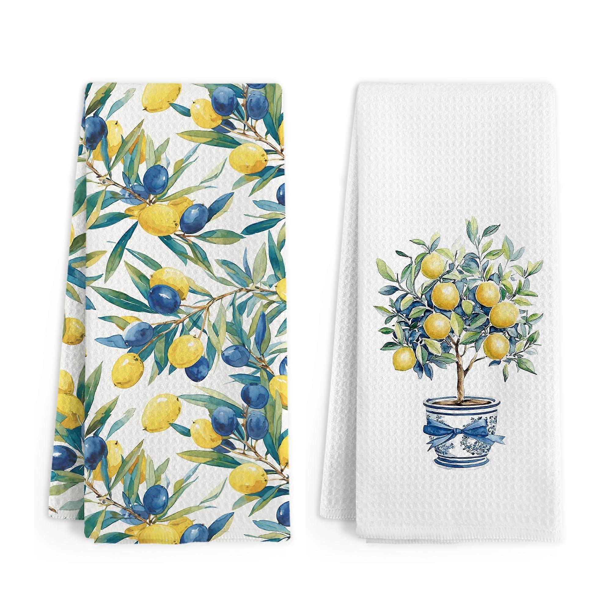 Beach Towel Quick Dry Soft Lightweight TravelFriendly Large 30x60 Vibrant Lemon Pattern