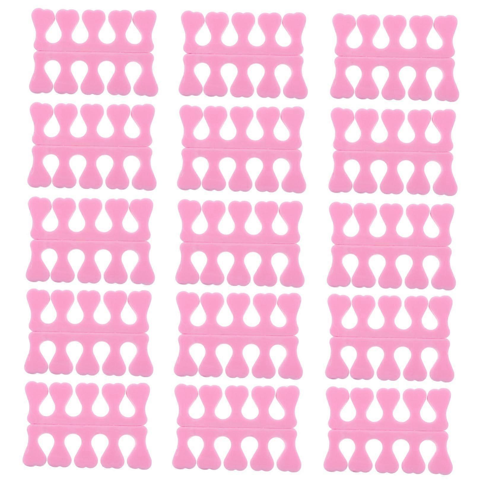 30pcs Density Sponge Toe Separator for Smudge Nail Art and Comfortable Pedicure Use
