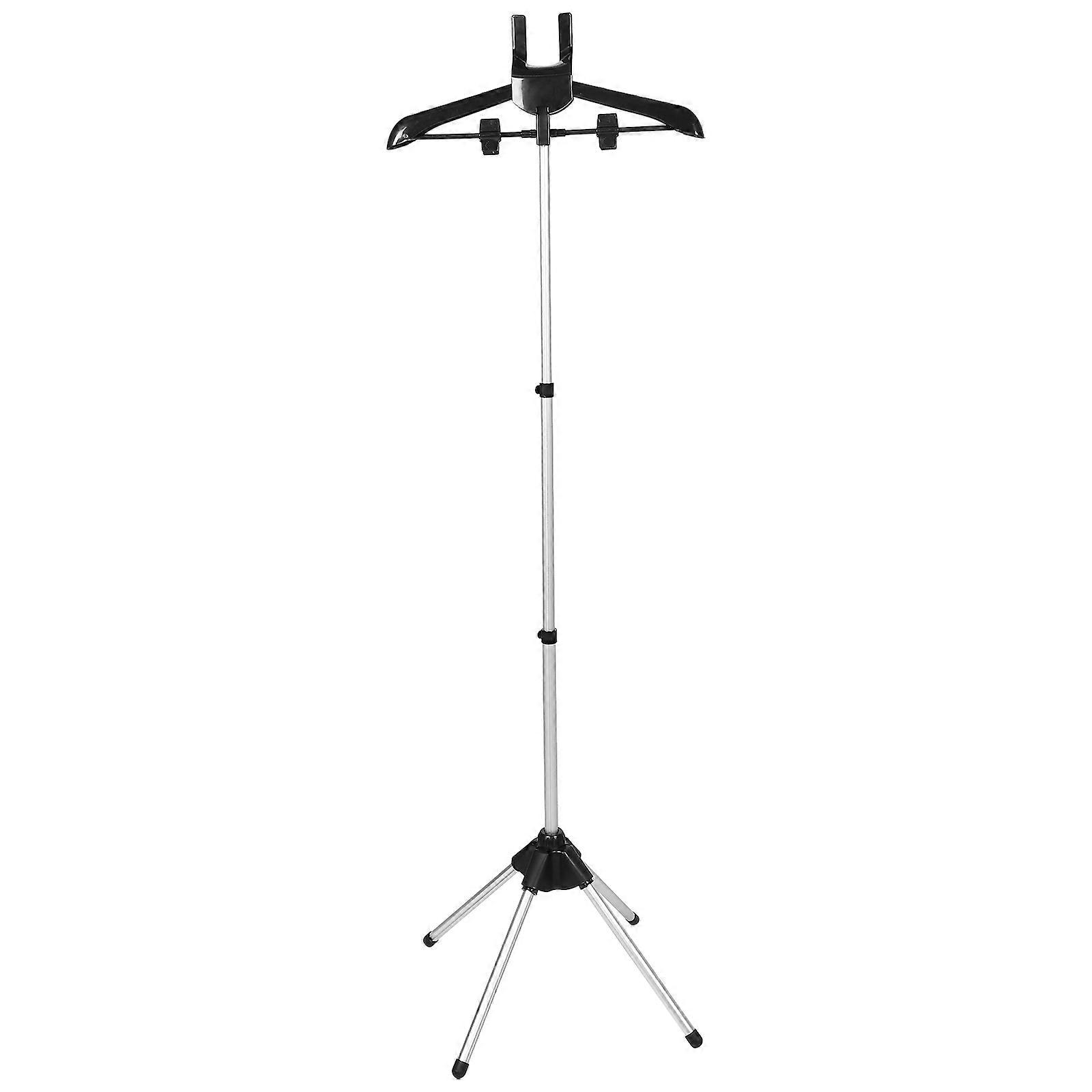 Foldable Garment Steamer Rack for Clothes Handheld 2Pcs Black