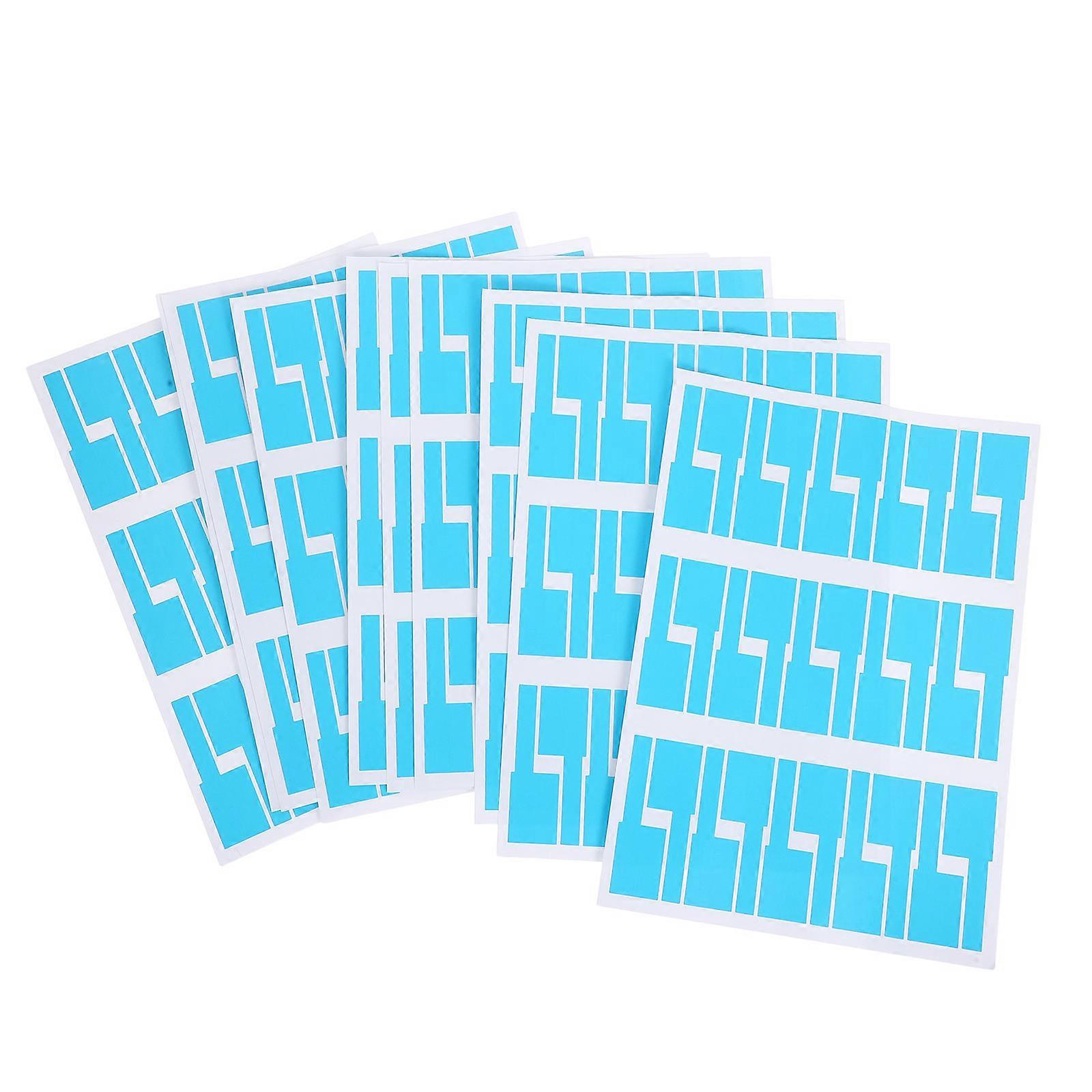 Sticker Identification Markers for Indoor Use 10Pcs Blue Cable Tags