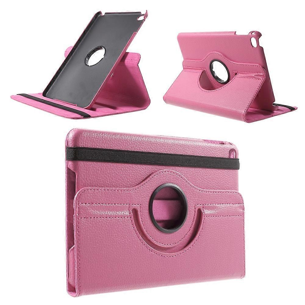 For iPad mini 4 Lychee 360-Rotation Stand Leather Tablet Cover