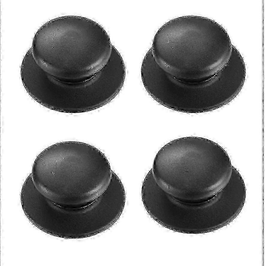2025 4 Pack Saucepan Lid Knobs - Black, Pot Lid Knobs, Kitchen Utensil Replacement Knobs Universal, Replacement Handle Stoppers