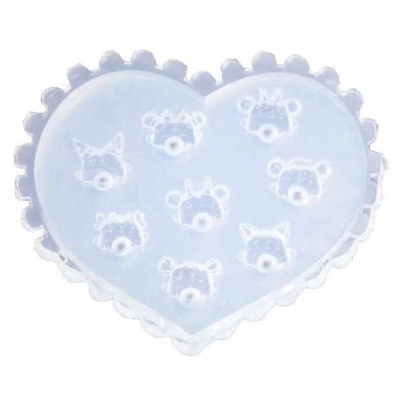 3D Nail Art Silicone Mold with Multiple Pattern Designs, Reusable Acrylic Nail Decoration Tool