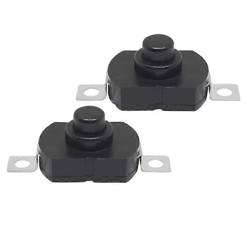 10PC 2 Pin Flashlight Push Button Switch 1712KD Oval 17x12x9.5mm Quick Power Control