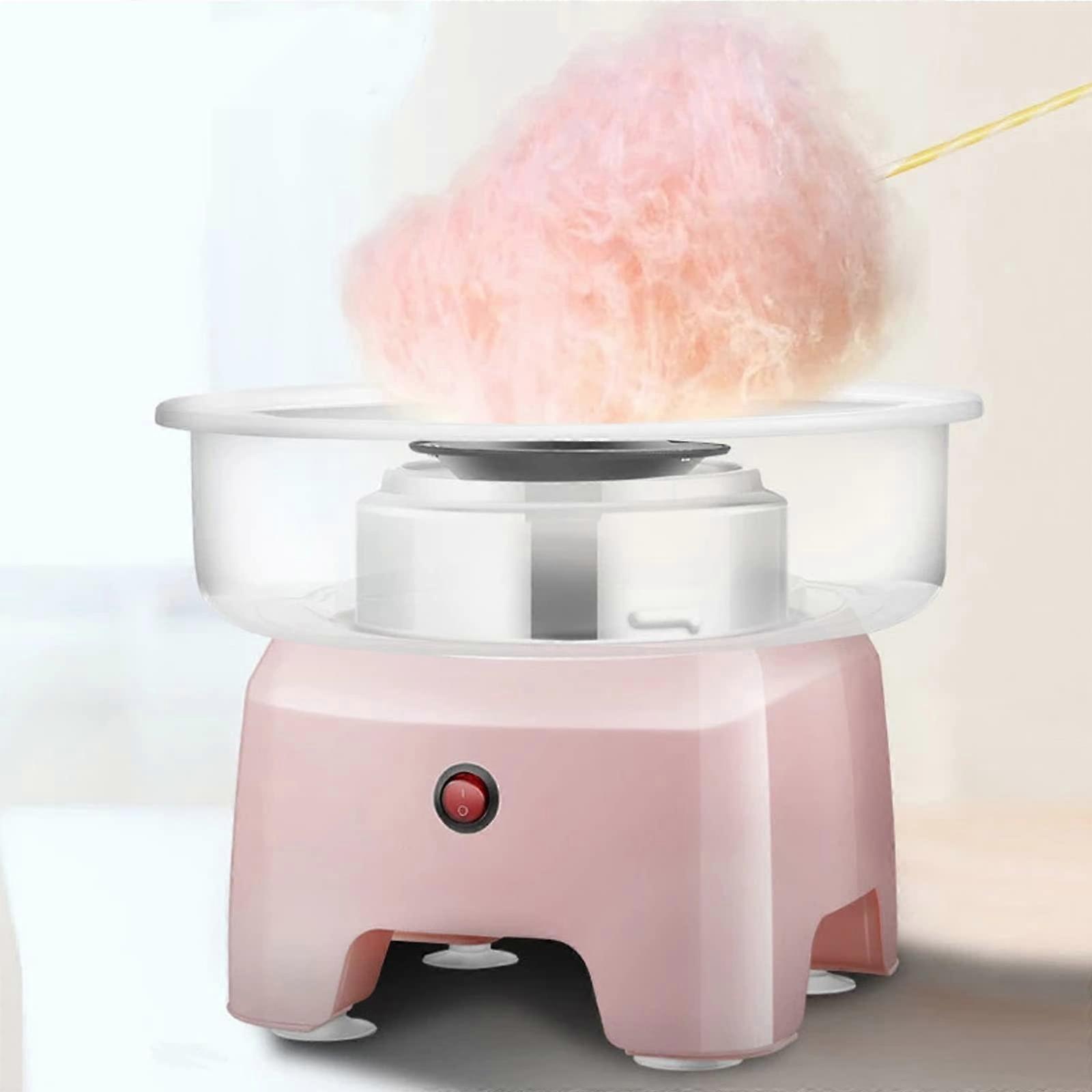 Electric Cotton Candy Machine with Fast Heating Tubes, OneButton Operation, Pink Commercial Model