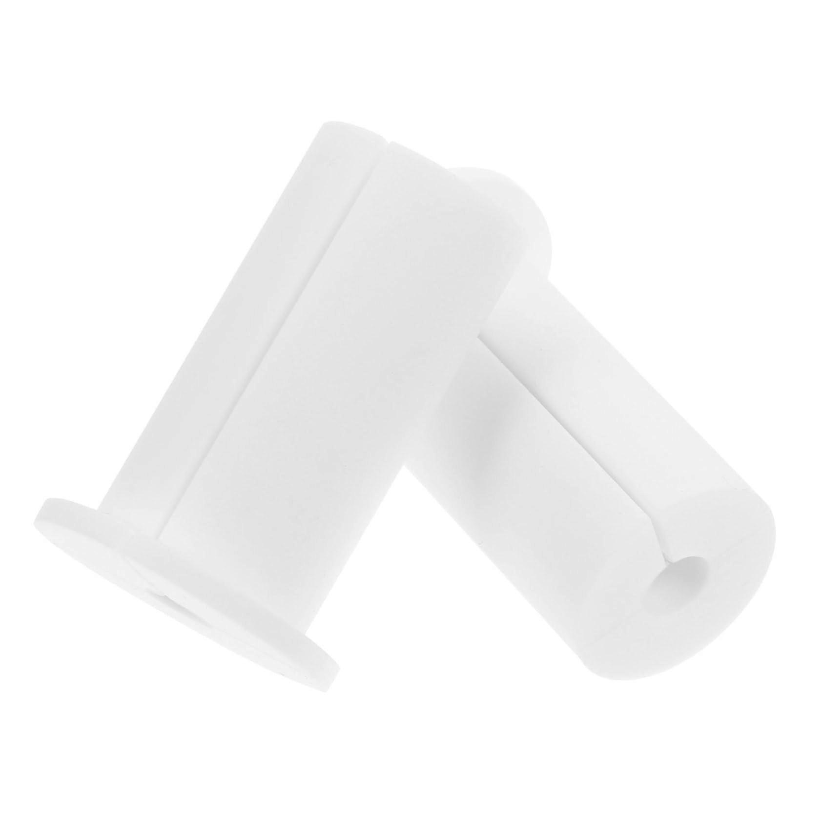 2pcs Cable Management Sleeve and Wall Cable Grommet, White Silicone Protector for Wall Pass Through
