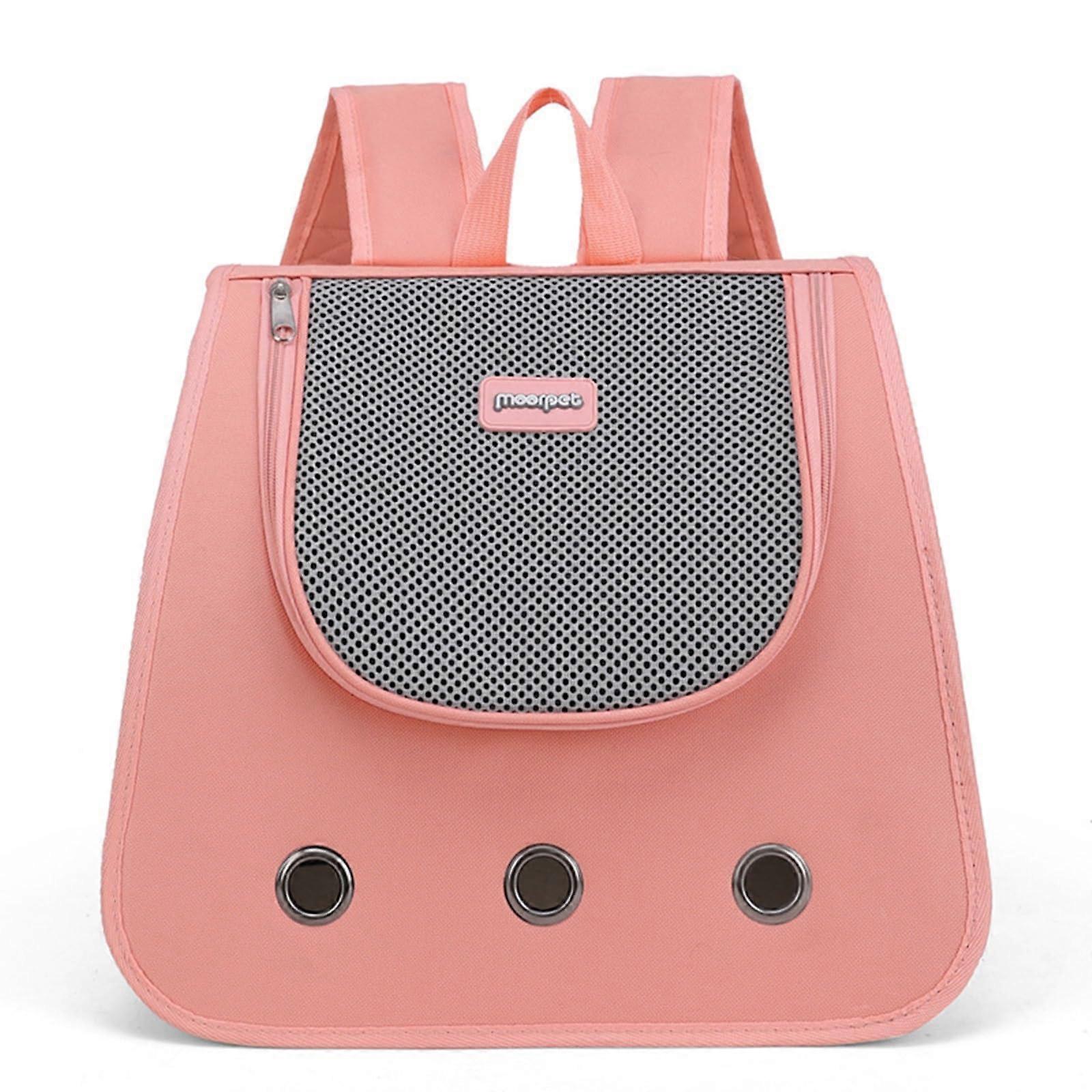 Airline Approved Cat Carrier Backpack with EscapeProof Lock and Breathable Mesh, Pink