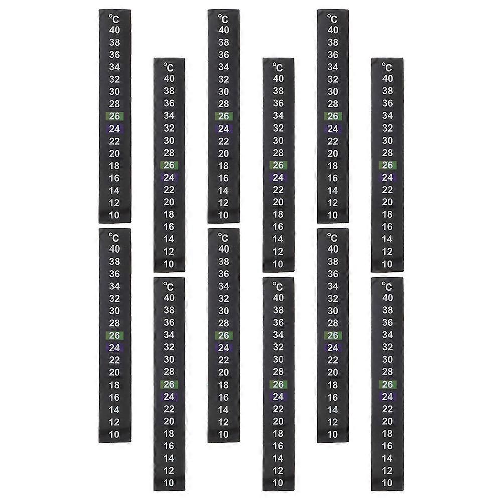 Fish Tank Thermometer Sticker on Aquarium Temperature Device 12Pcs