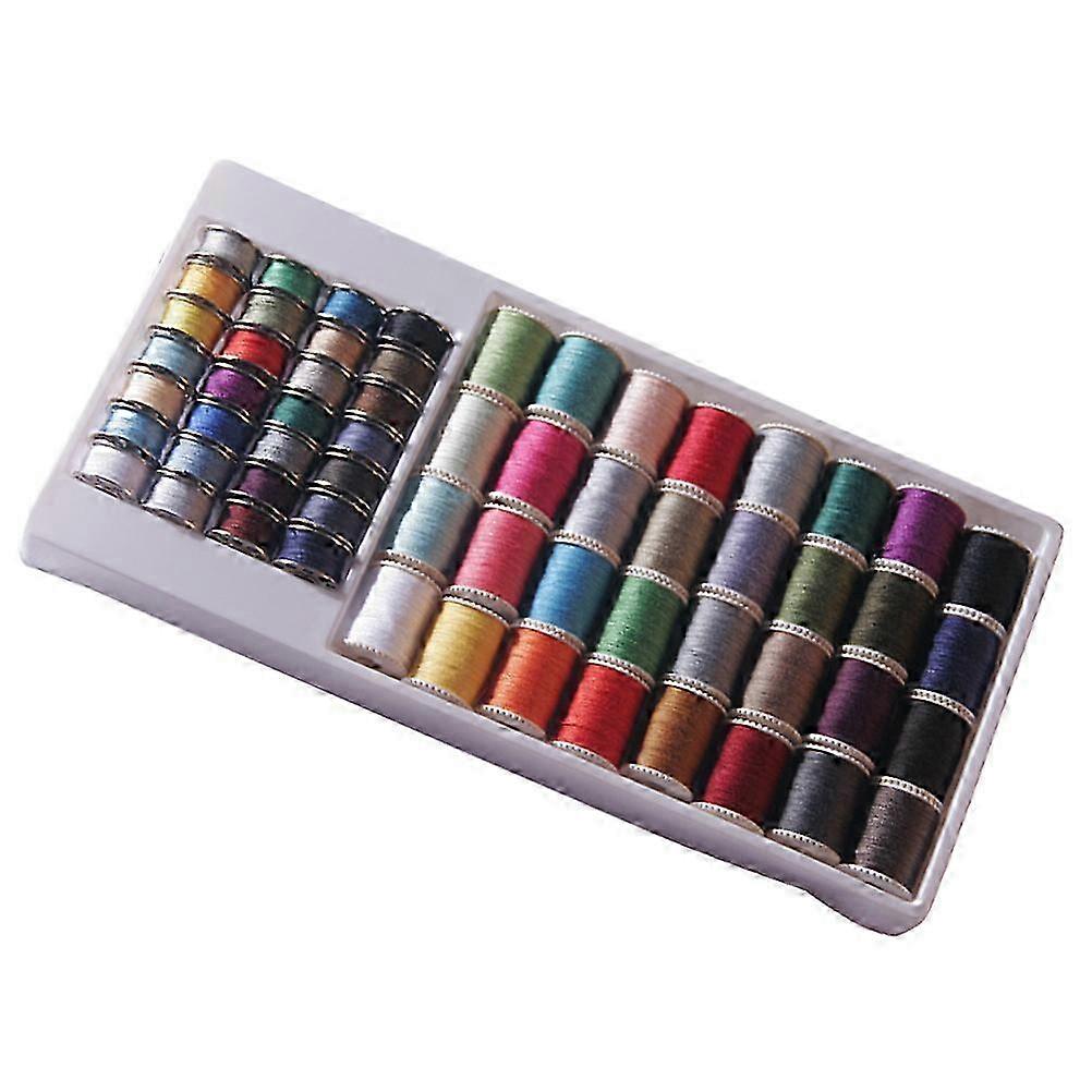 Household Sewing Thread Kit 60Pcs Assorted Color Polyester Hand Sewing Machine Sewing Quilting Costume Making