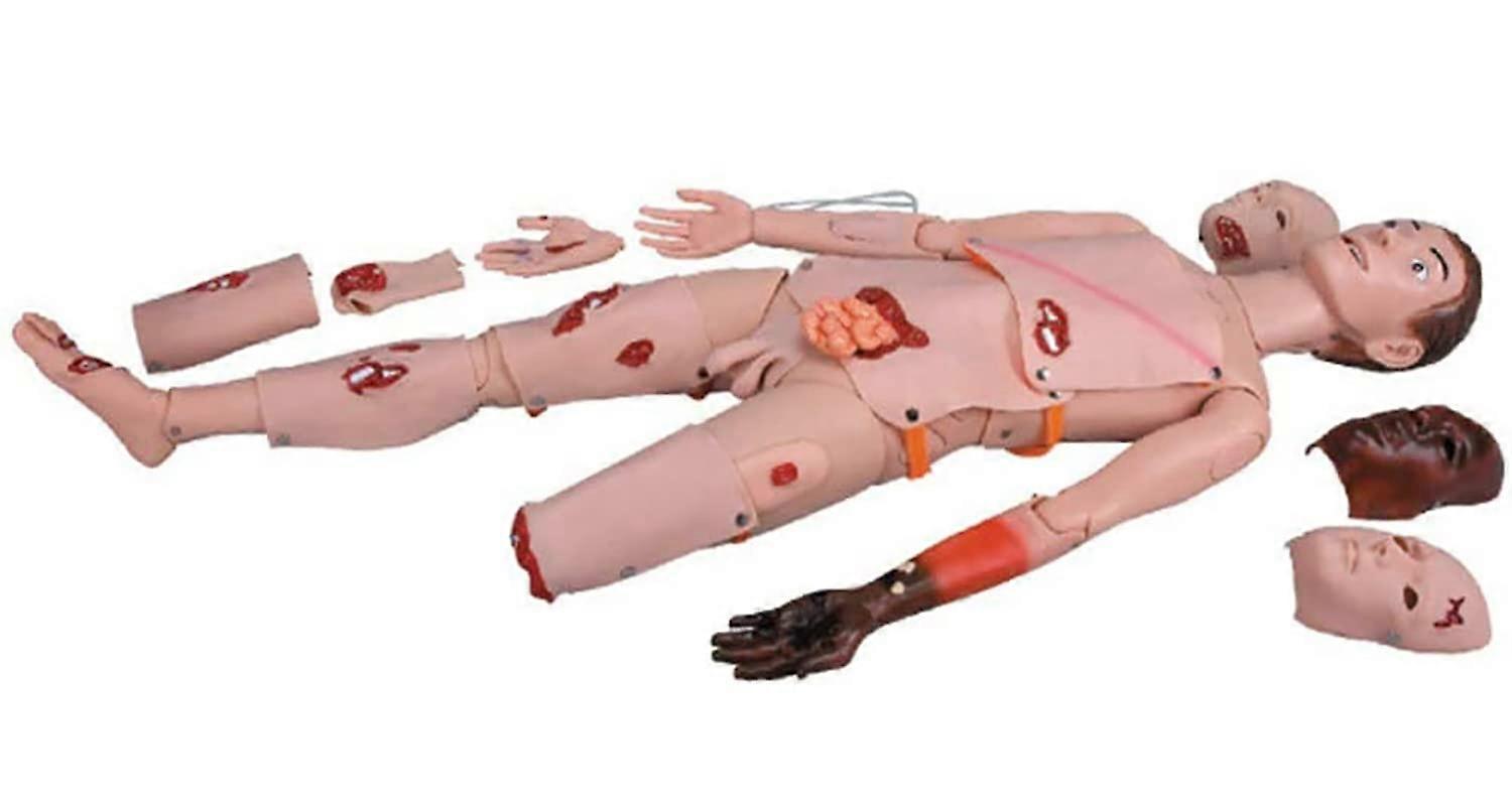 CPR Training Manikin with Realistic Trauma Simulation for Nursing Students and Wound Care Practice