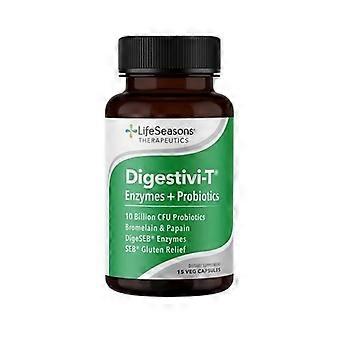 LifeSeasons Therapeutics Digestivi-T Enzyme Plus Probiotic, 15 Vegane Kapseln