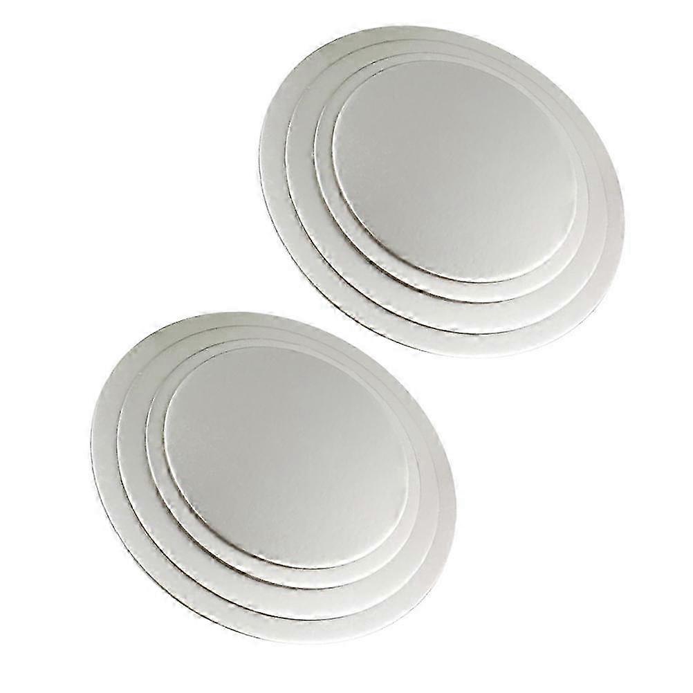 Egg Cake Boards Mousse Serving Base for Holding Cake Up 8Pcs Silver